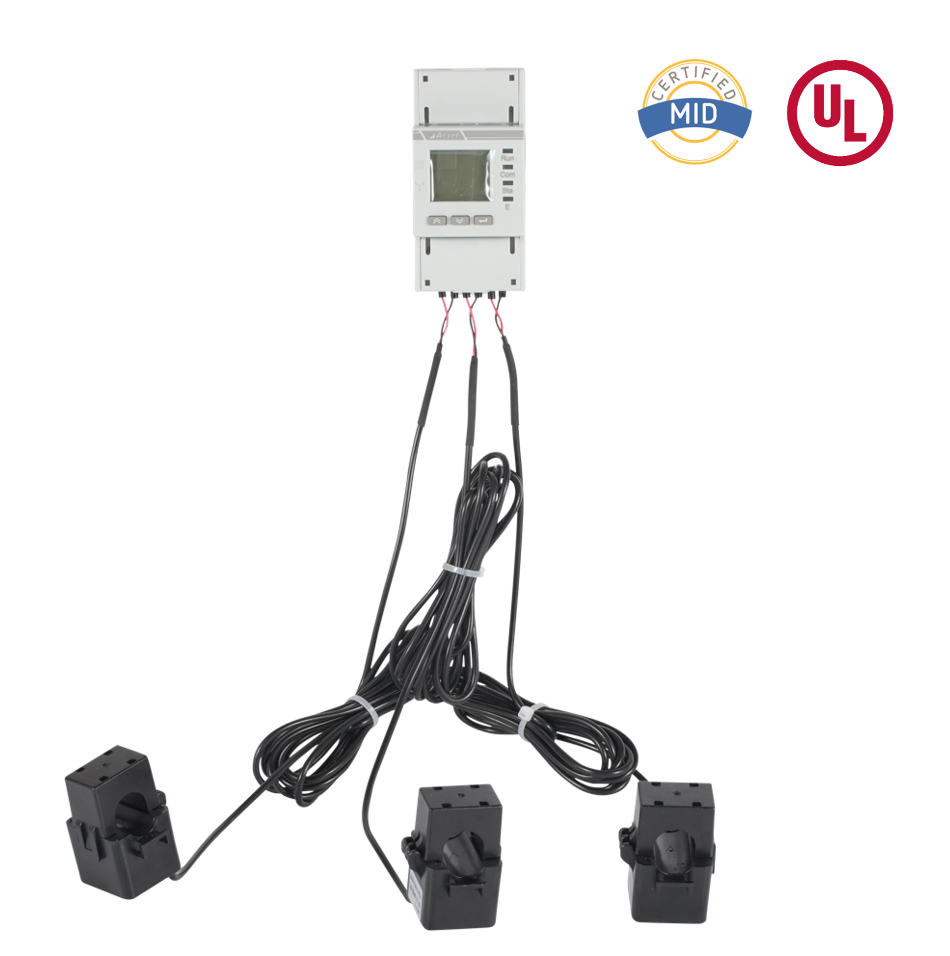 UL-certificeret AC trefaset energimåler med Split Core CT'er