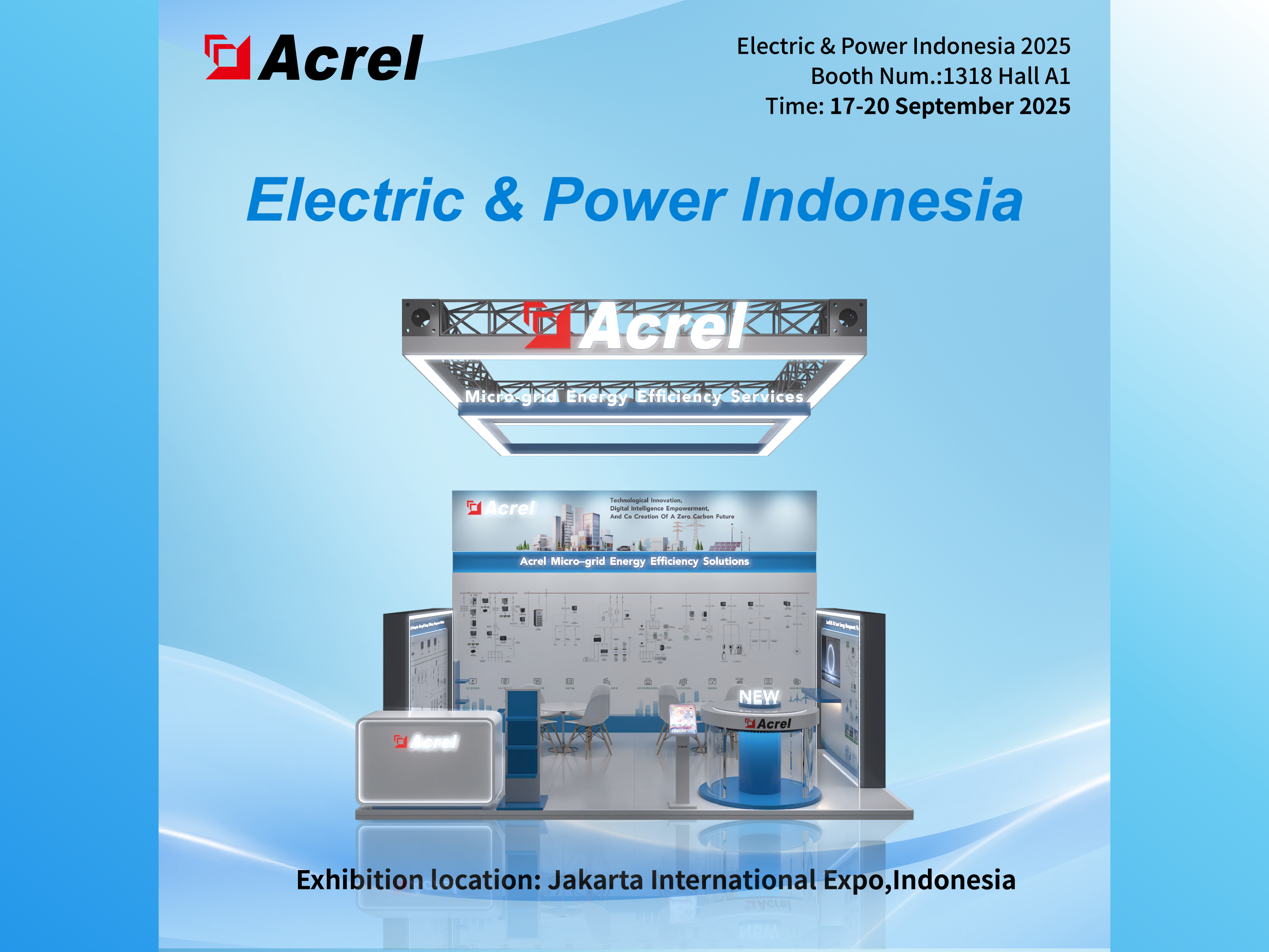 Acrel fremviser avancerede energistyringsløsninger ved Electric & Power Indonesia 2025